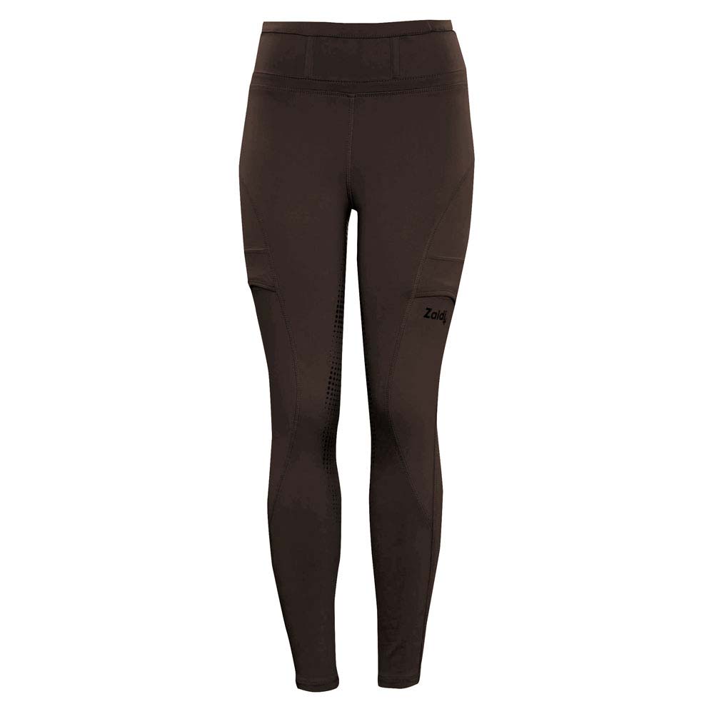 Leggings desportivas pretas com cintura alta e bolsos laterais