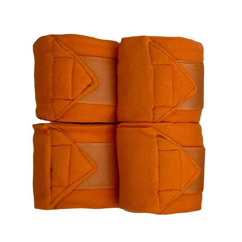 Quatro vendas elásticas laranja com velcro