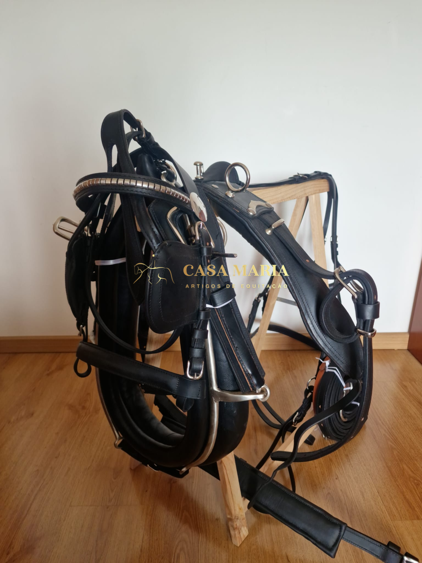 Arreios De Atrelagem Com Coelheira - Em couro