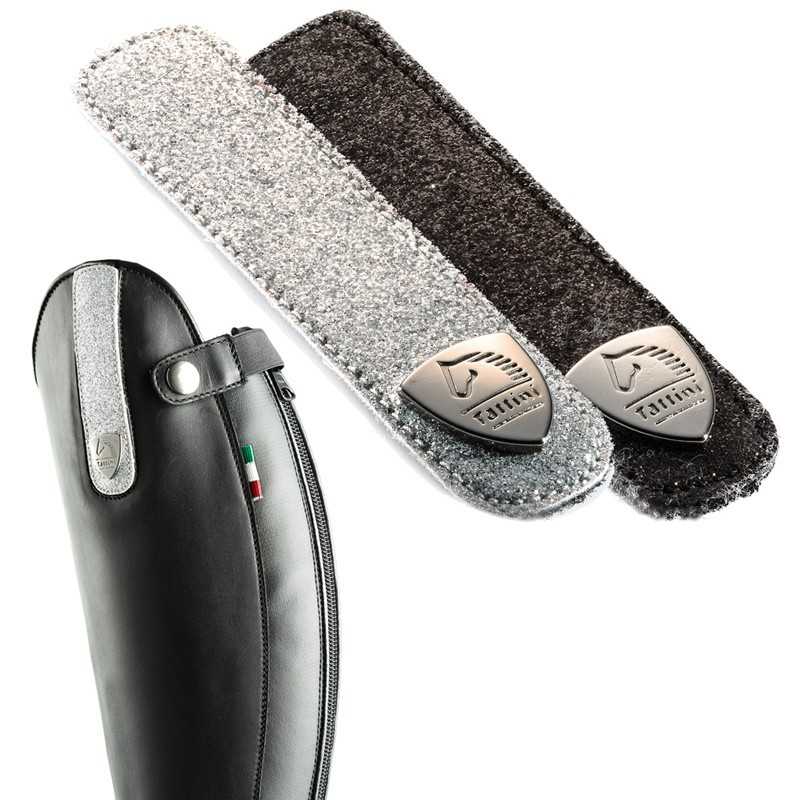 Conjunto de estribeiras e tiras glitteradas para equitação