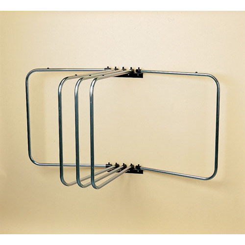 Fruteira metálica dobrável montada na parede com quatro arcos