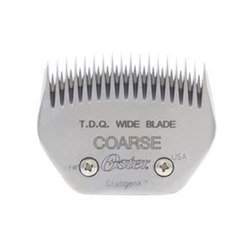 Lâmina metálica para máquina de cortar cabelo com dentes largos e inscrições