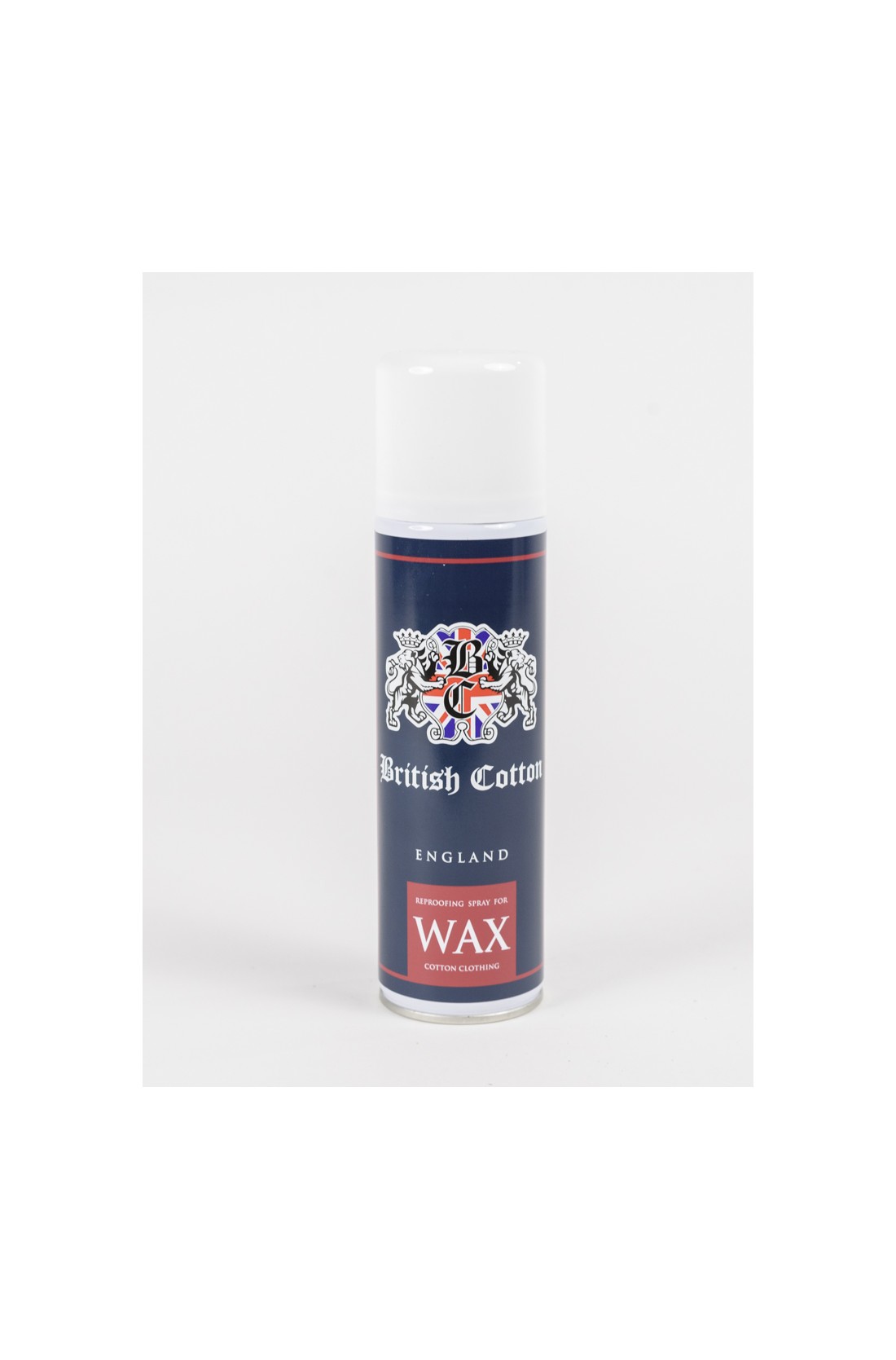 Frasco de spray para cera de roupa de algodão British Cotton.