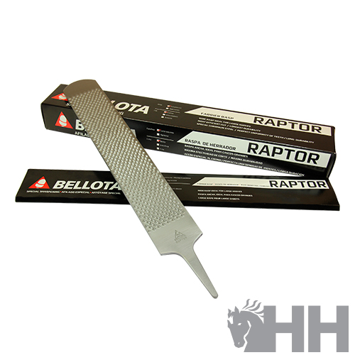 Lima de metal texturada Belota Raptor com duas caixas pretas