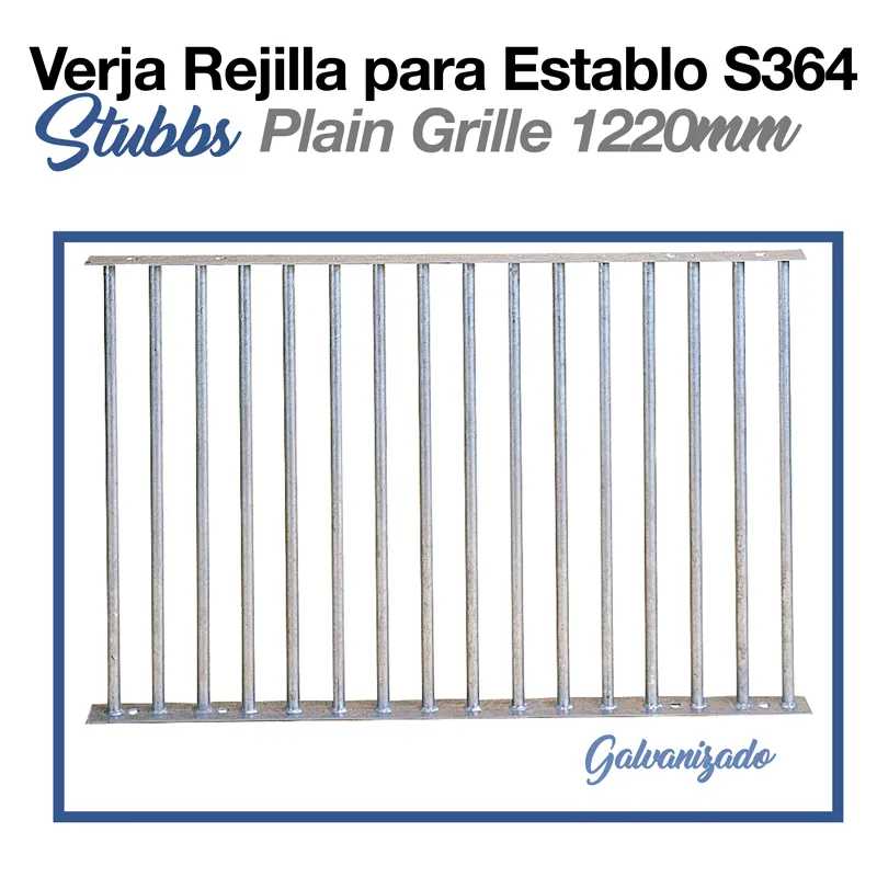 Verja rejilla metálica galvanizada para estábulo Stubbs S364 1220mm