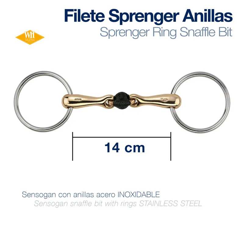 filete Sprenger anilhas aço inoxidável com 14 cm