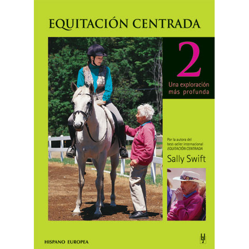Capa de livro verde com cavalo e pessoas e texto em espanhol