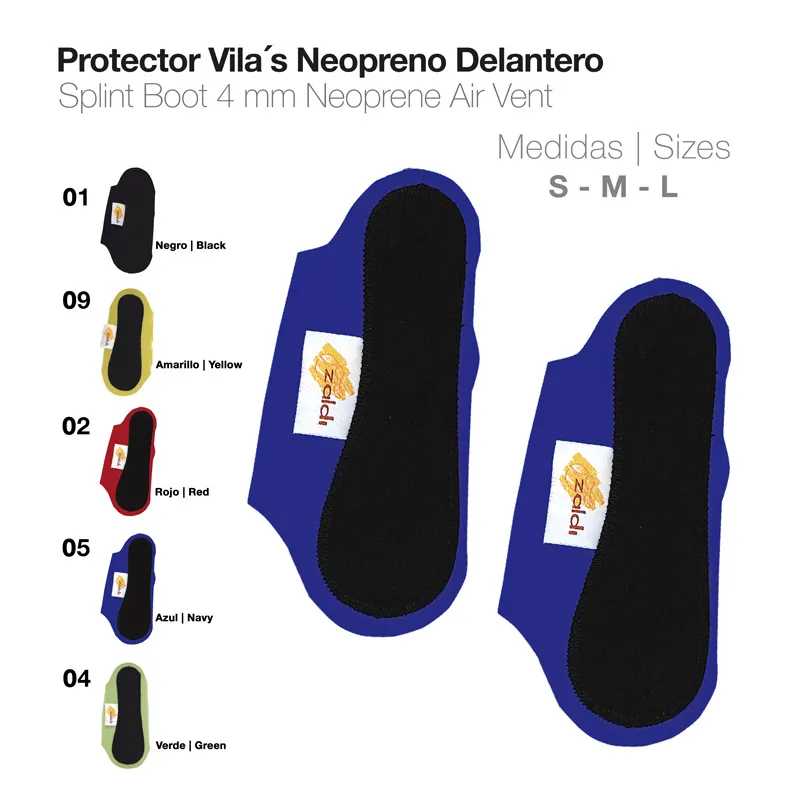 Protetoes para pés em neopreno nas cores preto, amarelo, vermelho, azul e verde, tamanho S a L.