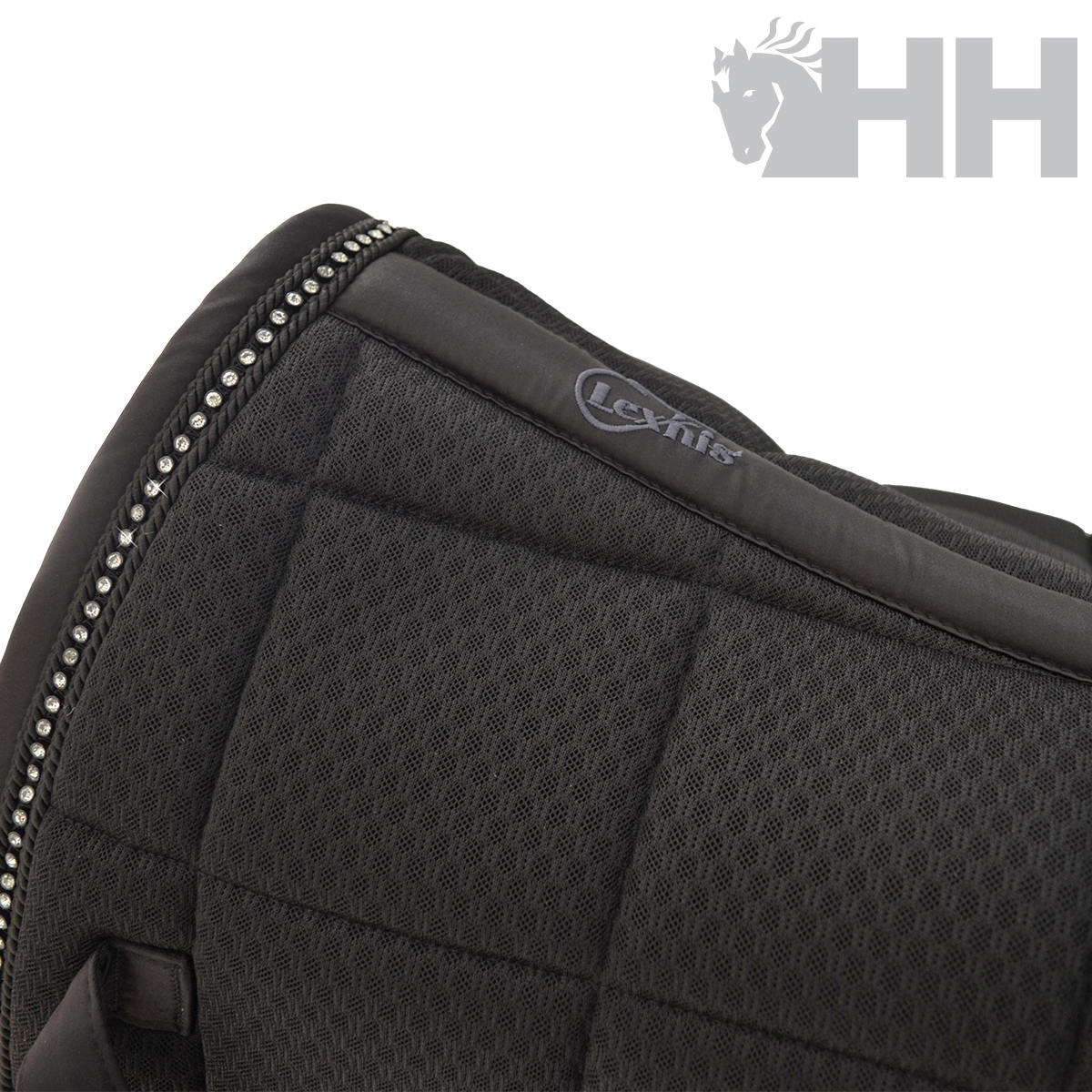 Protetor de sela Lexhis preto acolchoado com zíper metálico