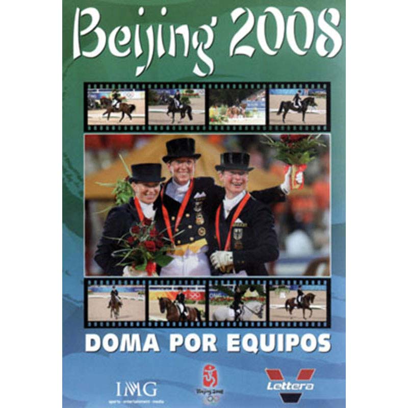 Capa com fotos de competição e texto 'Beijing 2008 DOMA POR EQUIPOS'