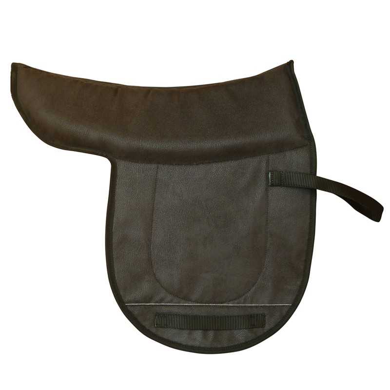 Sela de cavalo castanha em material sintético com alças