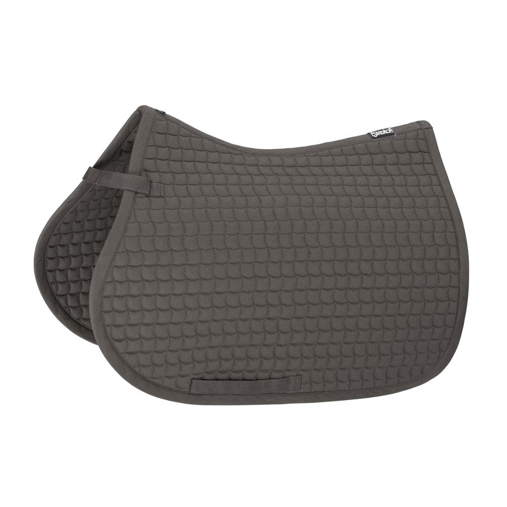 Tapete para sela de cavalo cinzento acolchoado com etiqueta HORZE