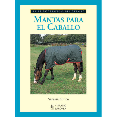Capa do livro com imagem de cavalo com manta verde numa pastagem