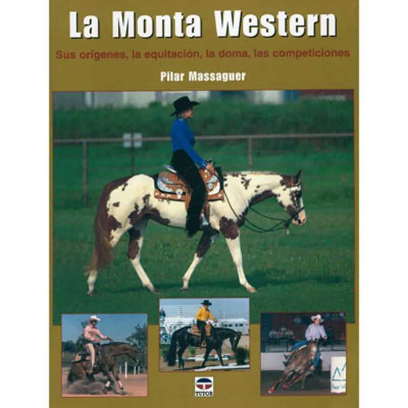Capa do livro La Monta Western com cavalo e cavaleiro