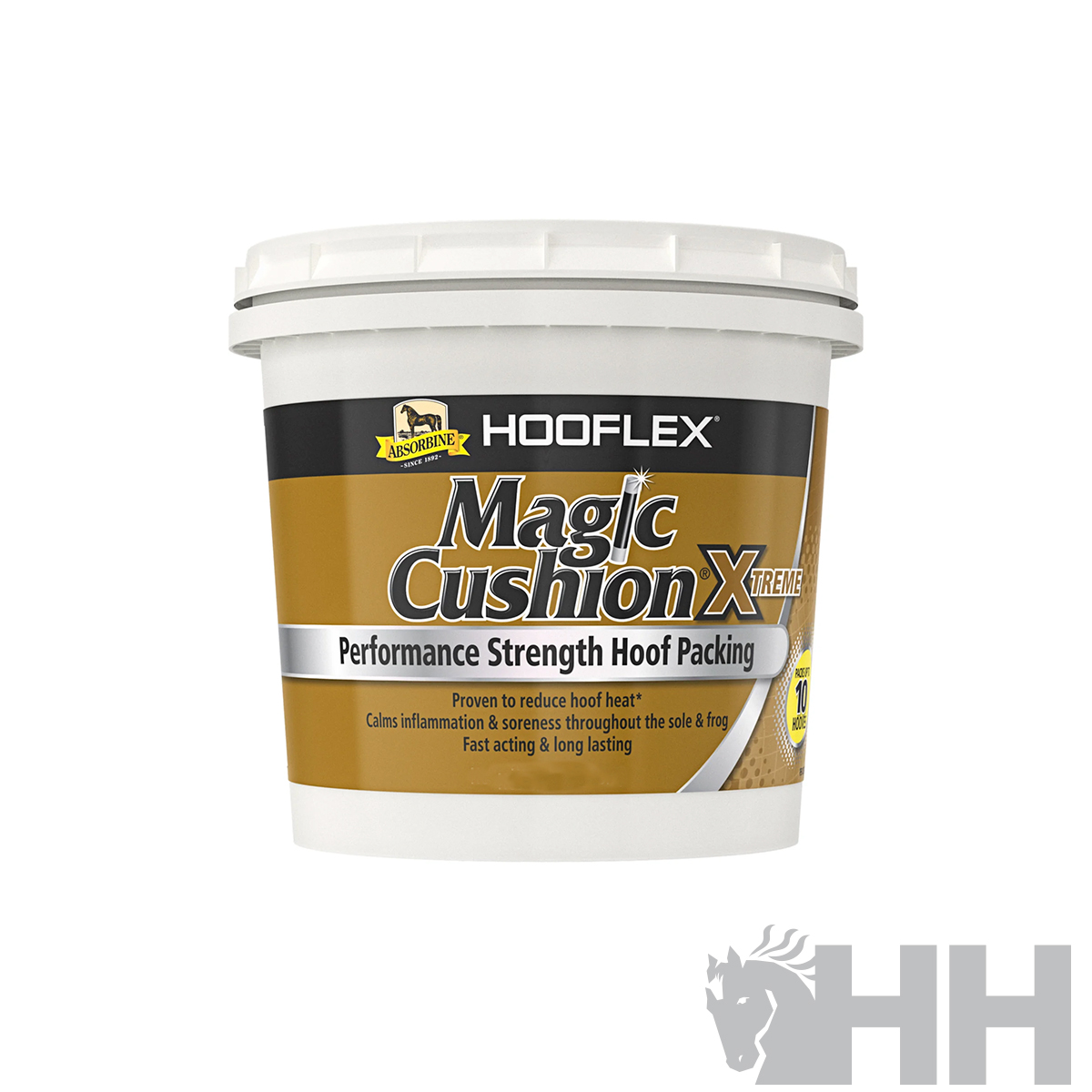 Recipiente de produto HOOFLEX Magic Cushion Xtreme para proteção de cascos