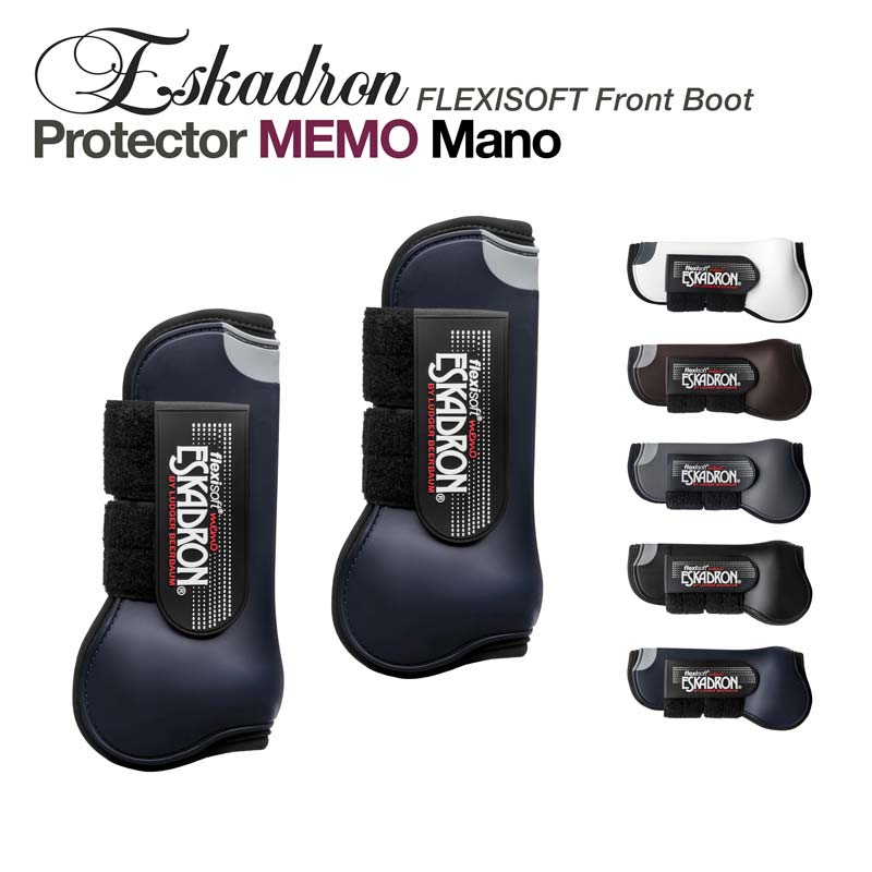 Botas frontais protetoras Eskadron FLEXISOFT em várias cores com fecho de velcro.