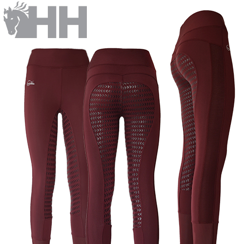 Leggings vinhas humanas com textura antiderrapante e logo Equiline