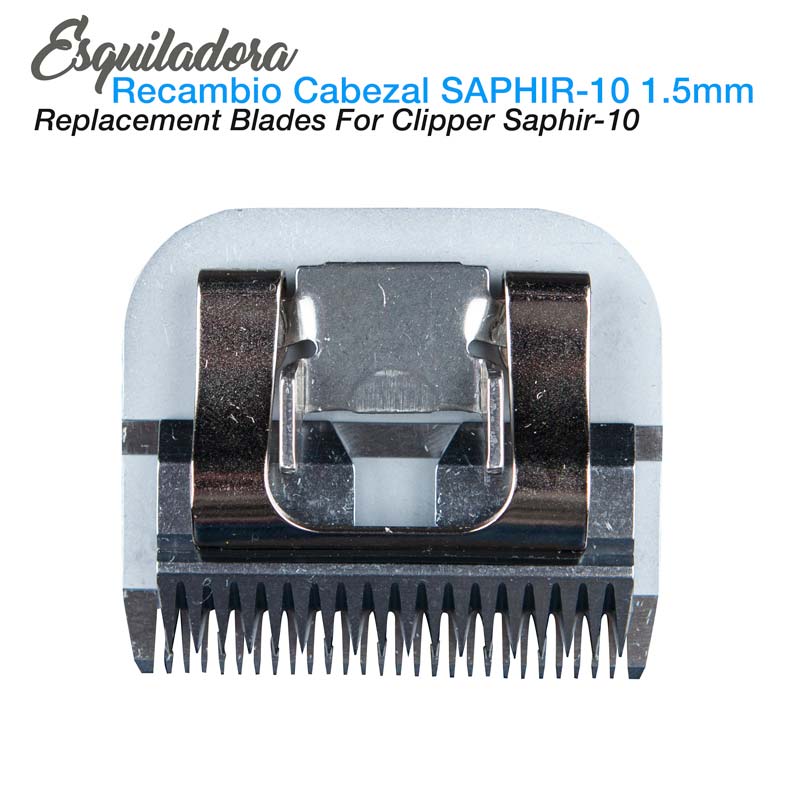 Cabezal de recambio metálico para máquina cortar cabelo SAPHIR-10 1.5mm