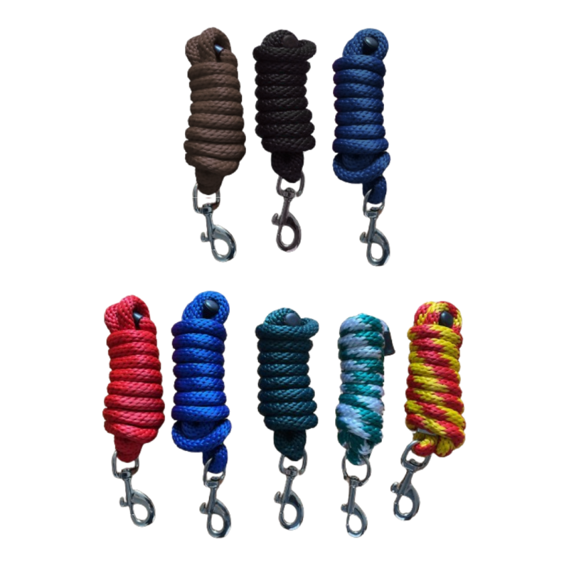 Cordas de nylon de várias cores com ganchos metálicos