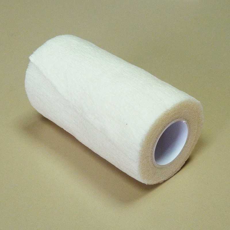 Rolo de fita adesiva médica branca com núcleo branco