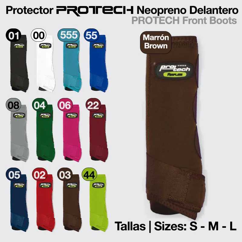 Protector PROTECH Neopreno Delantero em várias cores, com tamanhos S, M, L