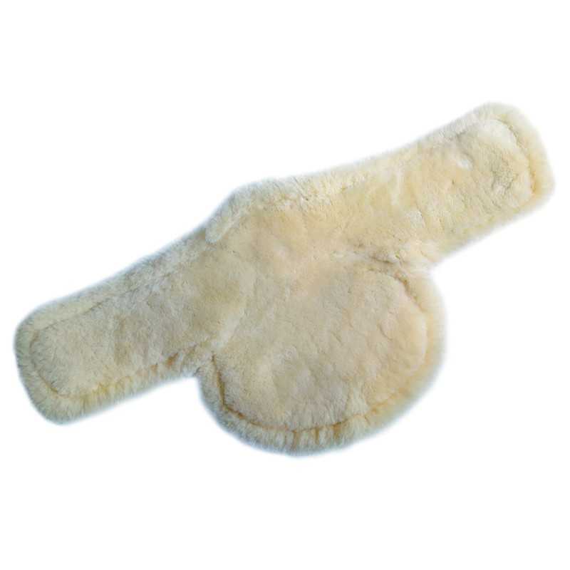 alforge ou bagagem de sela para cavalo em pelúcia creme
