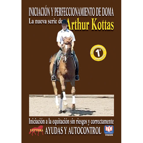 Capa de livro com criança a cavalo e texto em espanhol sobre equitação