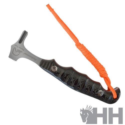 Instrumento multifunções com cabo preto e cordão laranja