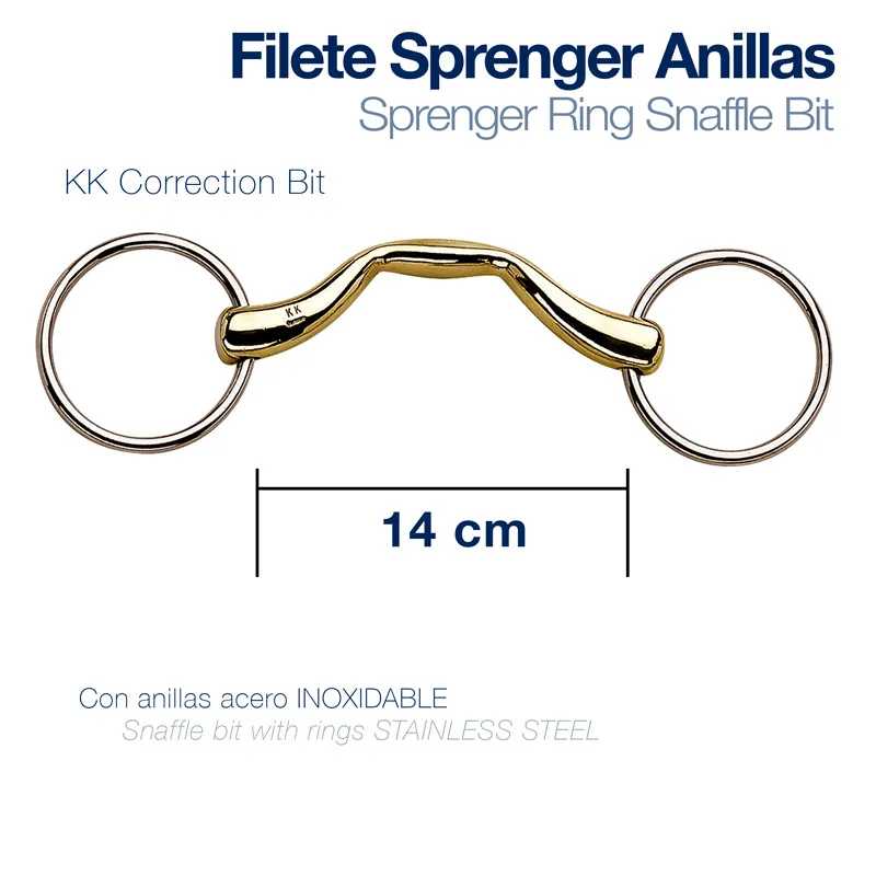 Filete Sprenger Anillas 14 cm com anilhas em aço inoxidável