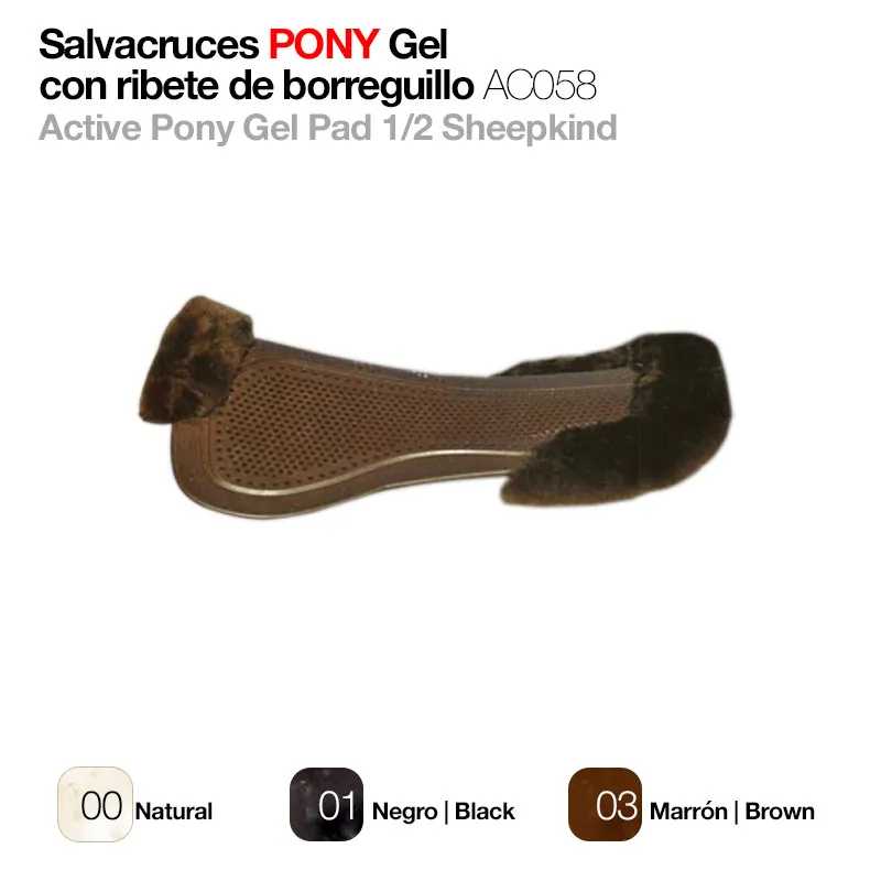 Salvacruces PONY Gel com ribete de borreguillo três cores