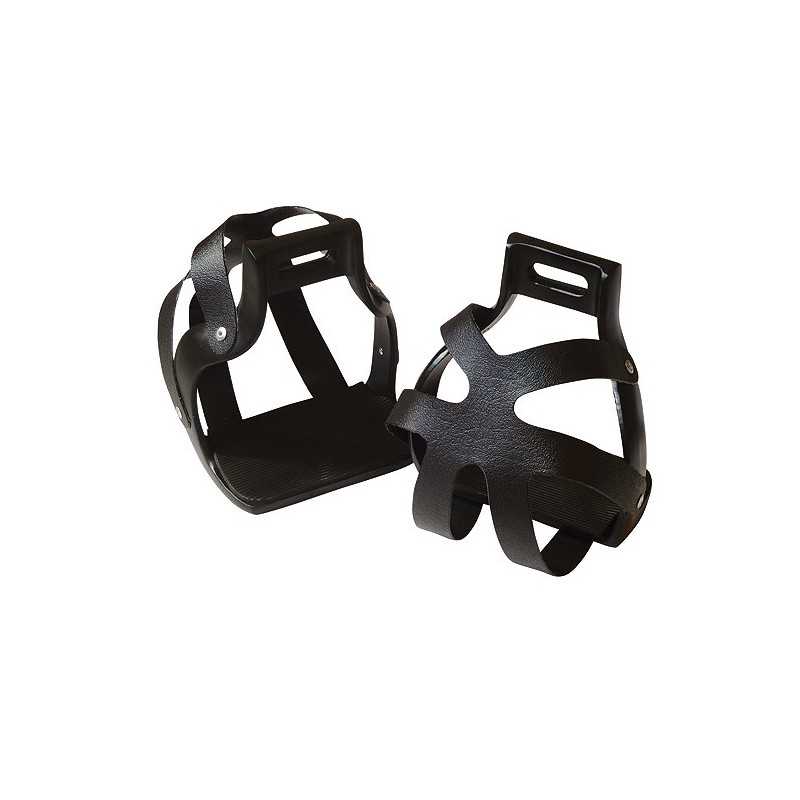 Calços de proteção para sapatos em pele preta