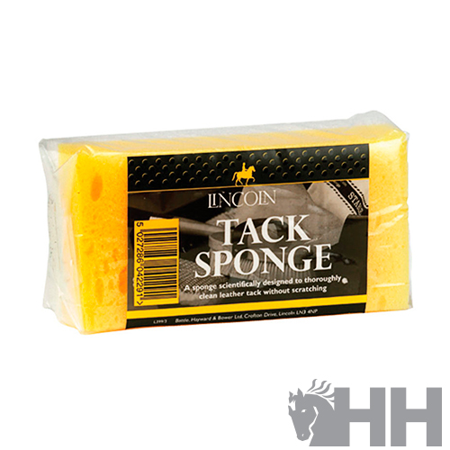 Esponja amarela para limpeza TACK SPONGE da marca Lincoln embalada