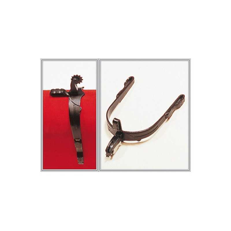 Suporte metálico de parede castanho com cabeça de cavalo