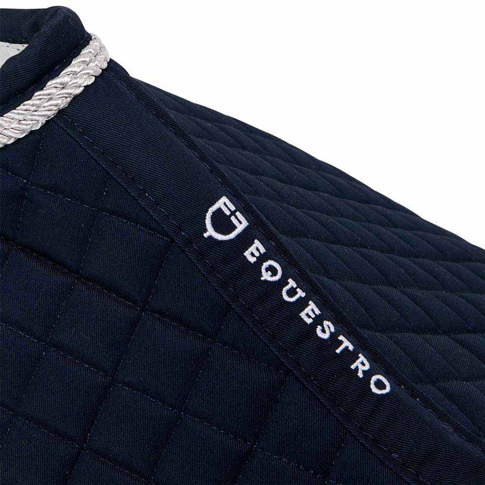 Manta de cavalo azul escuro com bordado EQUESTRO