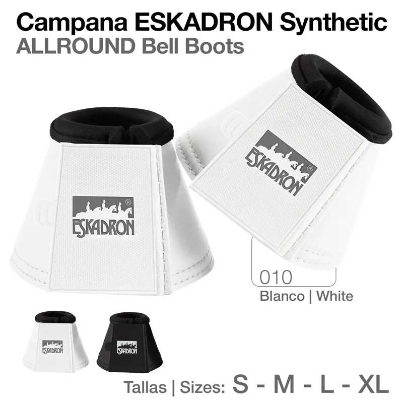 Botas de campana ESKADRON Synthetic brancas com parte superior preto e logótipo ESKADRON