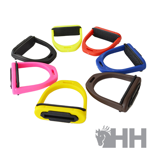 Puxadores de exercício coloridos com pega antiderrapante