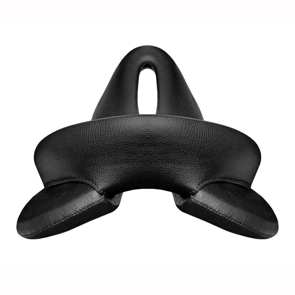 Assento preto para bicicleta com design ergonómico