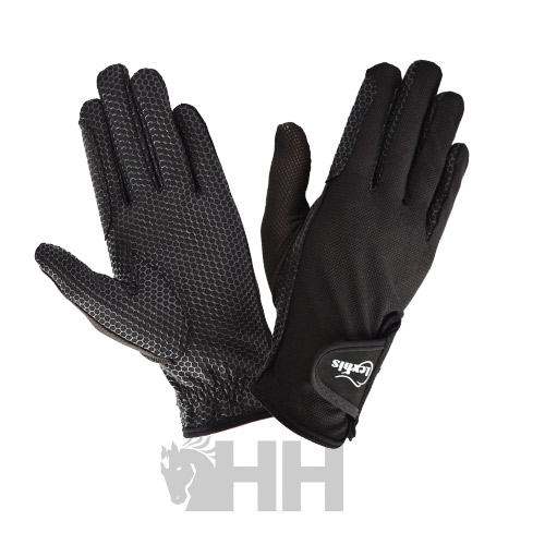 Luvas pretas antiderrapantes Le Mieux