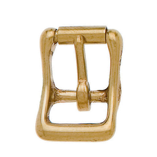 Fivela de metal dourada quadrada com lingueta móvel