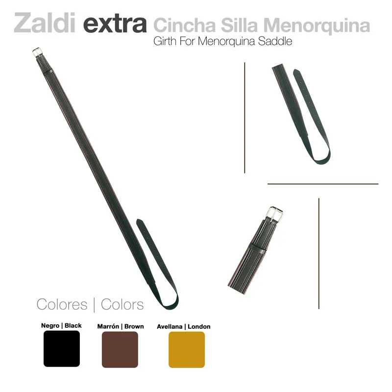 Cincha para sela Menorquina Zaldi extra com fivela metálica e disponível em várias cores