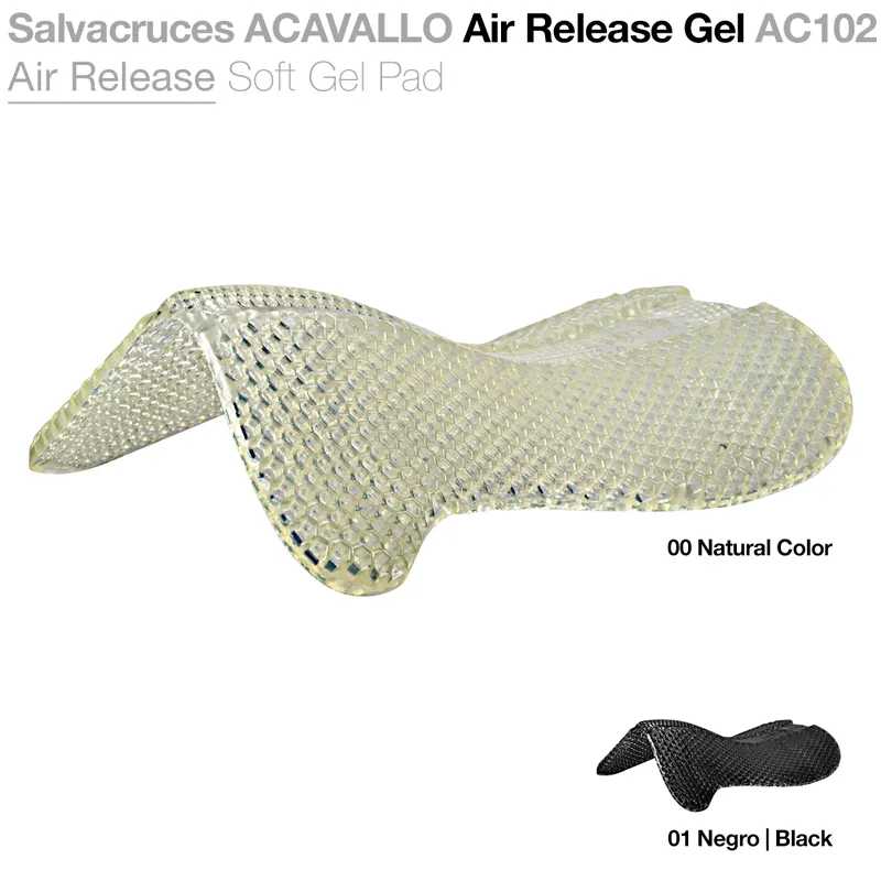 Salvacruzes ACAVALLO Air Release Gel AC102 gel transparente com textura em losangos