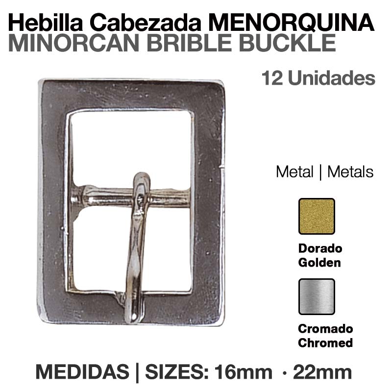 Fivela metálica retangular cromada para cinto, tamanhos 16mm e 22mm