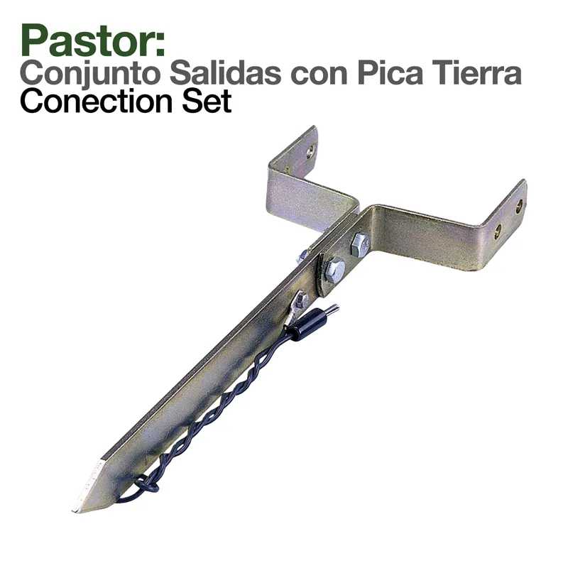 Acessório metálico tipo conector para pastor elétrico
