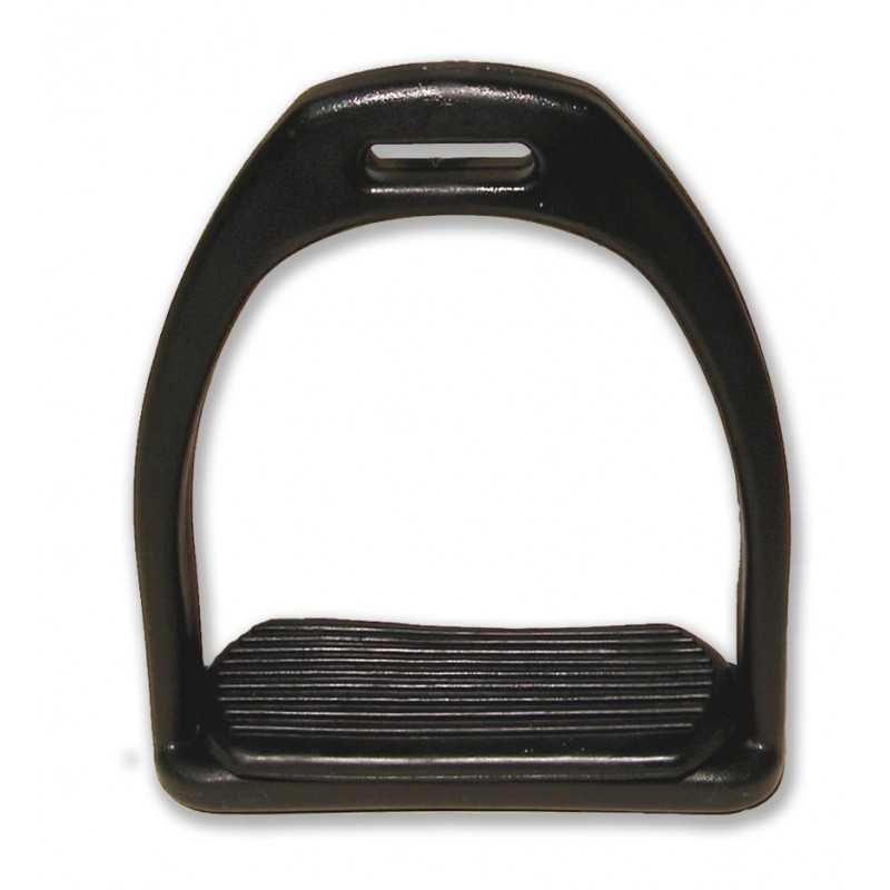 Estribo para cavalo preto com base antiderrapante