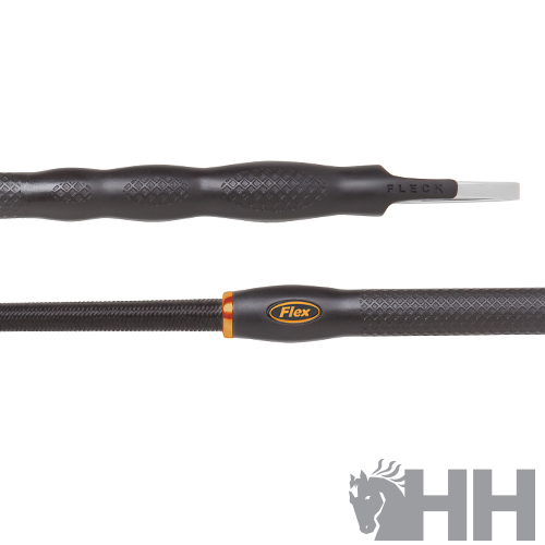 Ferramenta com cabo preto texturizado e extremidade metálica com inscrições