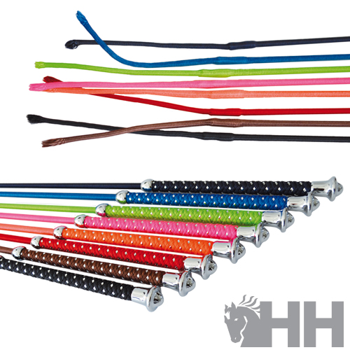 Cabos coloridos trançados com pontas metálicas