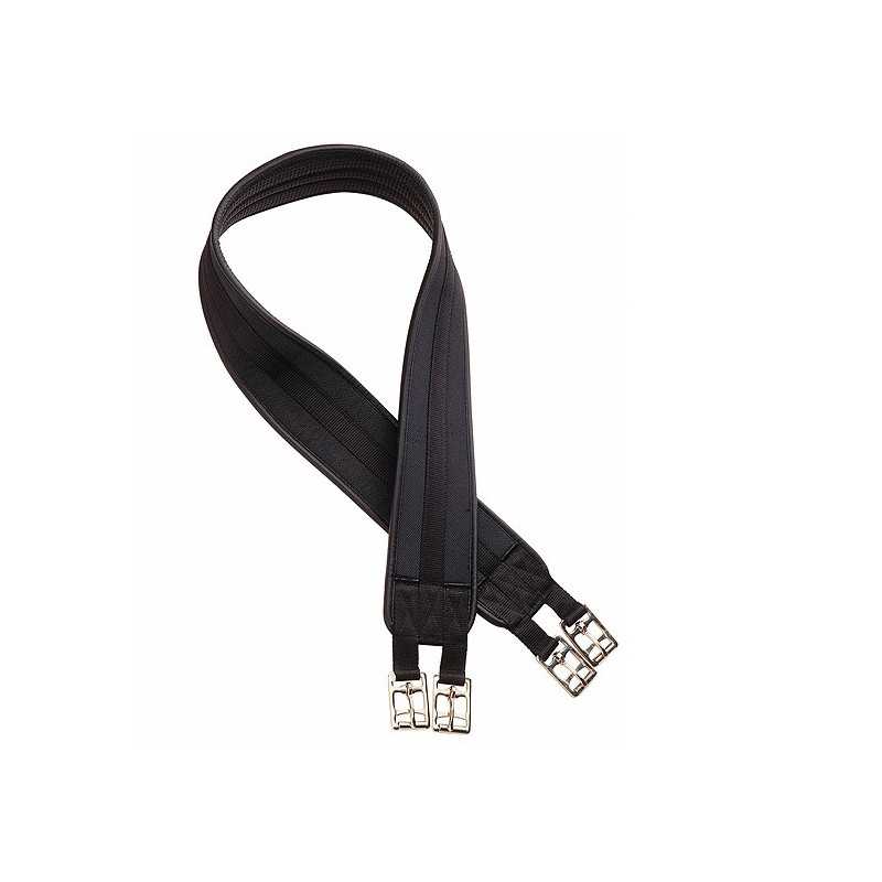 Estribo para equitação preto com fivelas metálicas