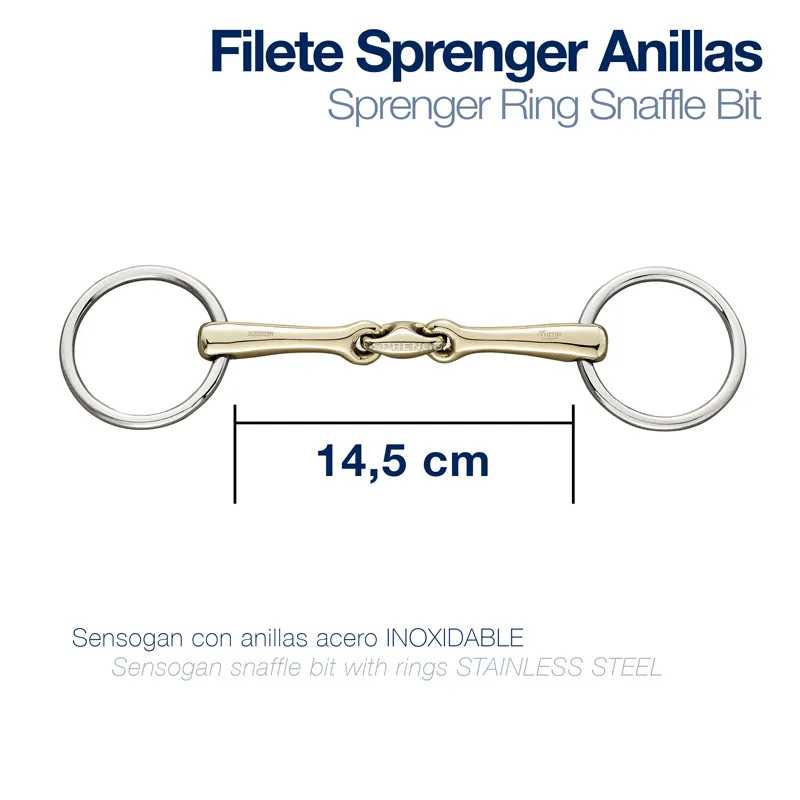 Filete Sprenger Anillas de aço inoxidável de 14,5 cm