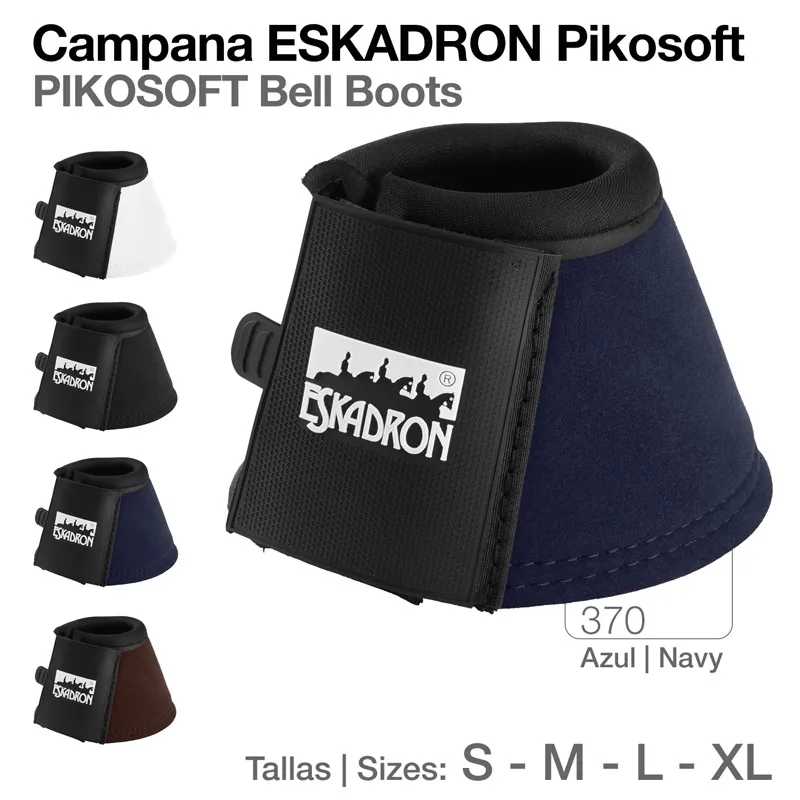 Botas de campana ESKADRON Pikosoft azul marinho com fecho velcro e logo ESKADRON