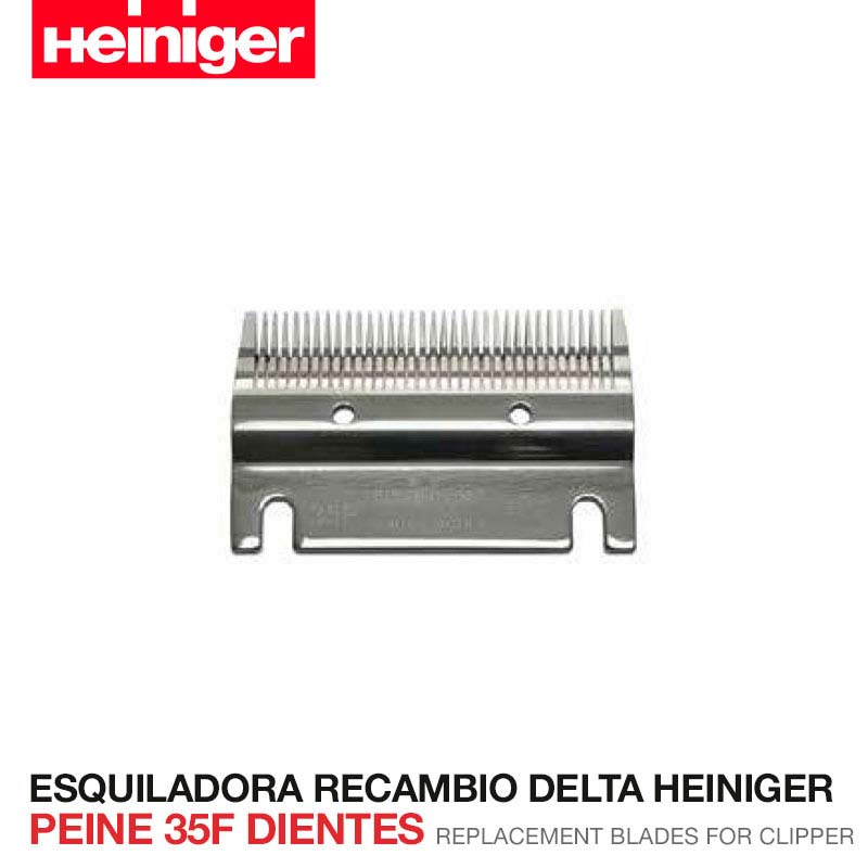 Lâmina de substituição para tosquiadeira Delta Heiniger Peine 35F dentes